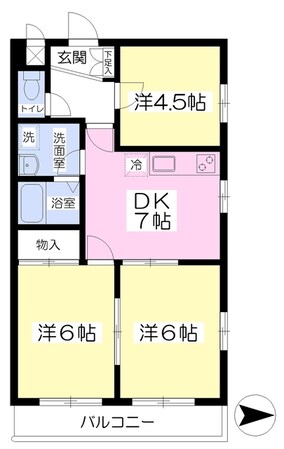 アンカー木月の物件間取画像